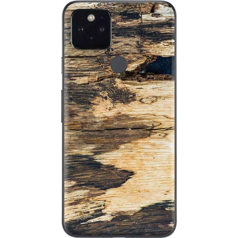 Blue Resin Wood Google Pixel 5 Skin